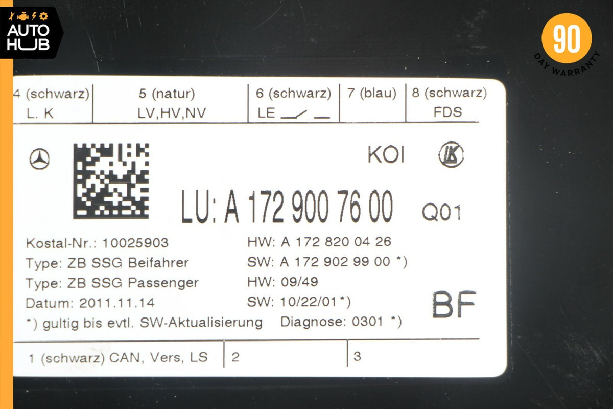 10-18 Mercedes W218 CLS550 CLS400 C350 Seat Control Module Front Right Side OEM - photo 11