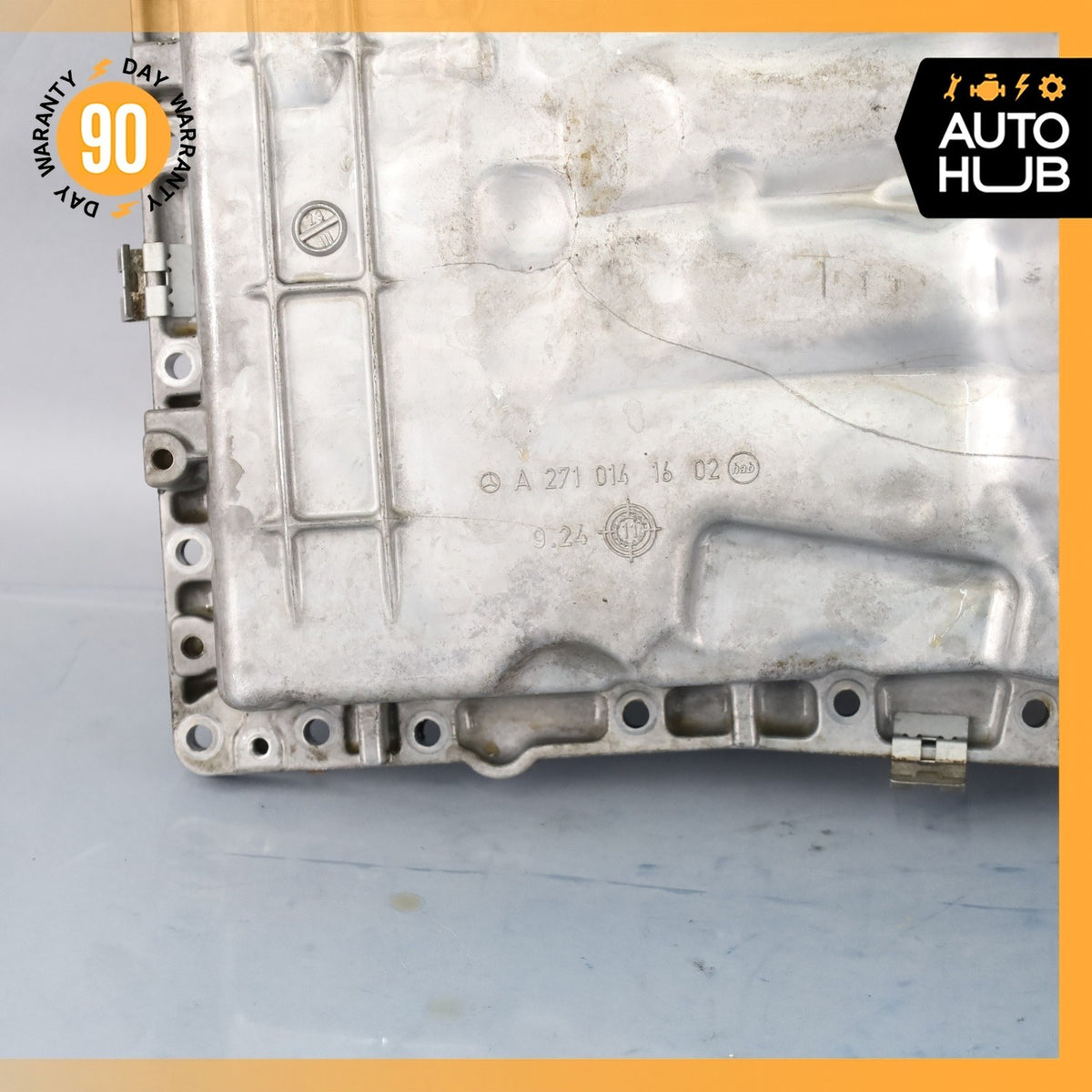 12-15 Mercedes W204 C250 SLK250 M271 1.8L Oil Pan Section 2710141602 OEM - photo 12