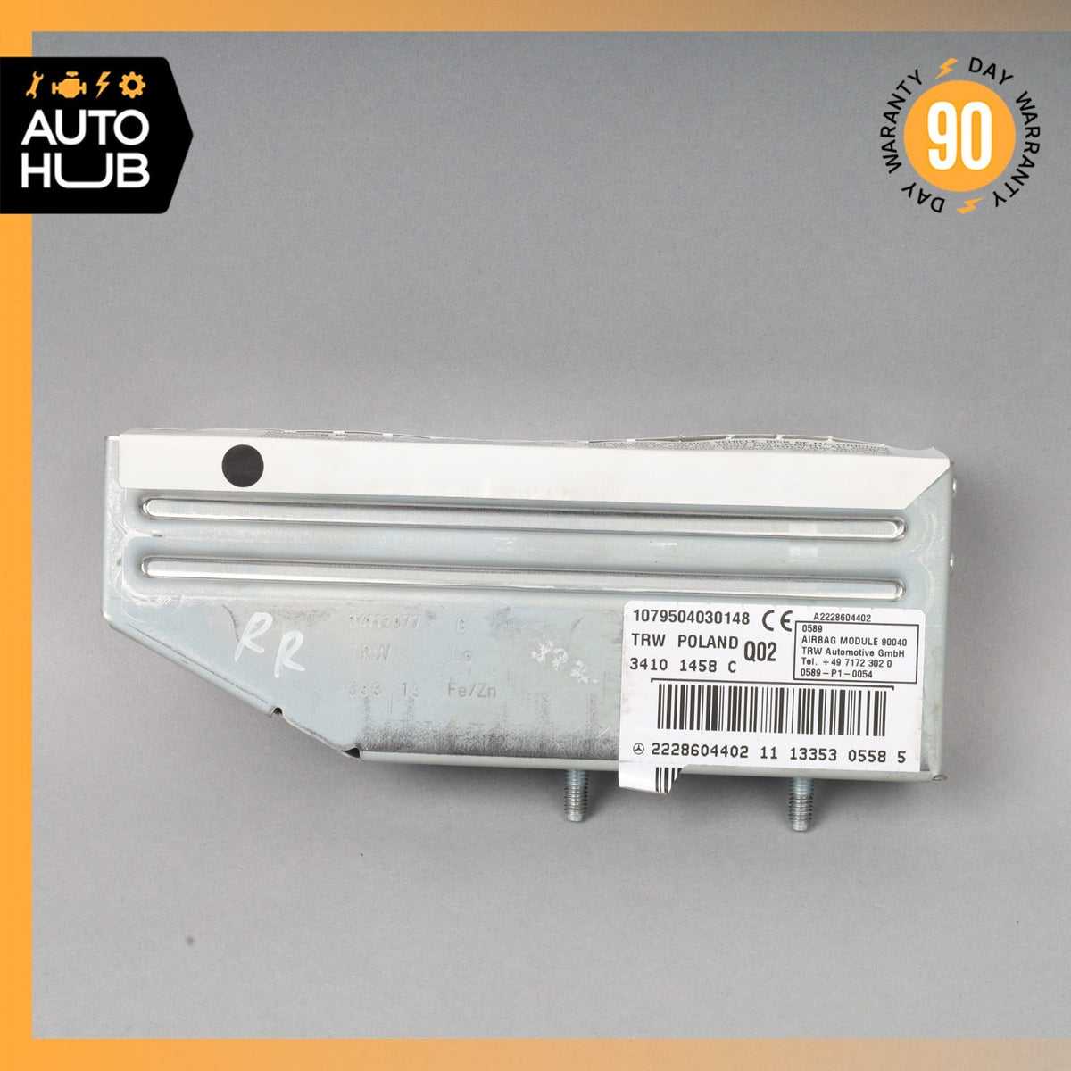 14-17 Mercedes W222 S550 S600 S550e Quarter Airbag Air Bag Rear Right Side OEM - photo 1
