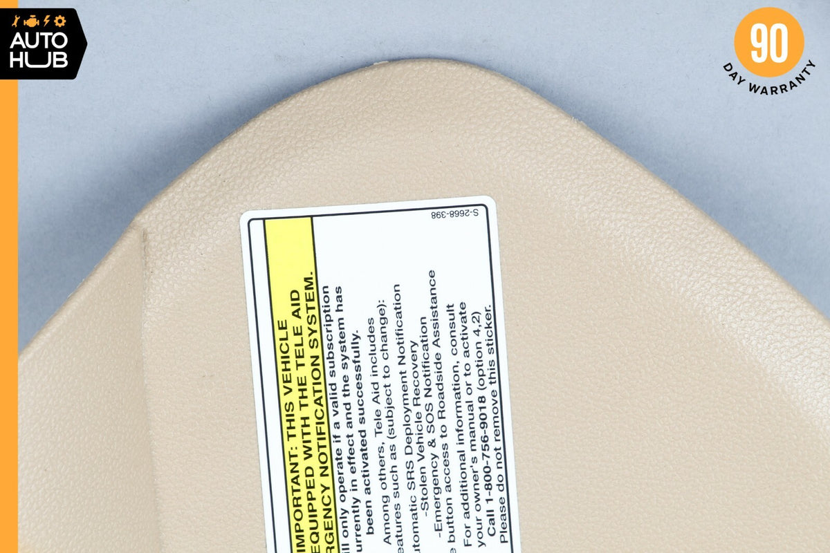 06-12 Mercedes X164 GL450 ML450 Dashboard Dash Board Left Side Trim Beige OEM - photo 5