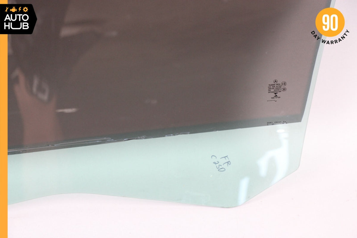 12-14 Mercedes W204 C250 C350 Coupe Front Right Side Door Window Glass OEM 83k - photo 10