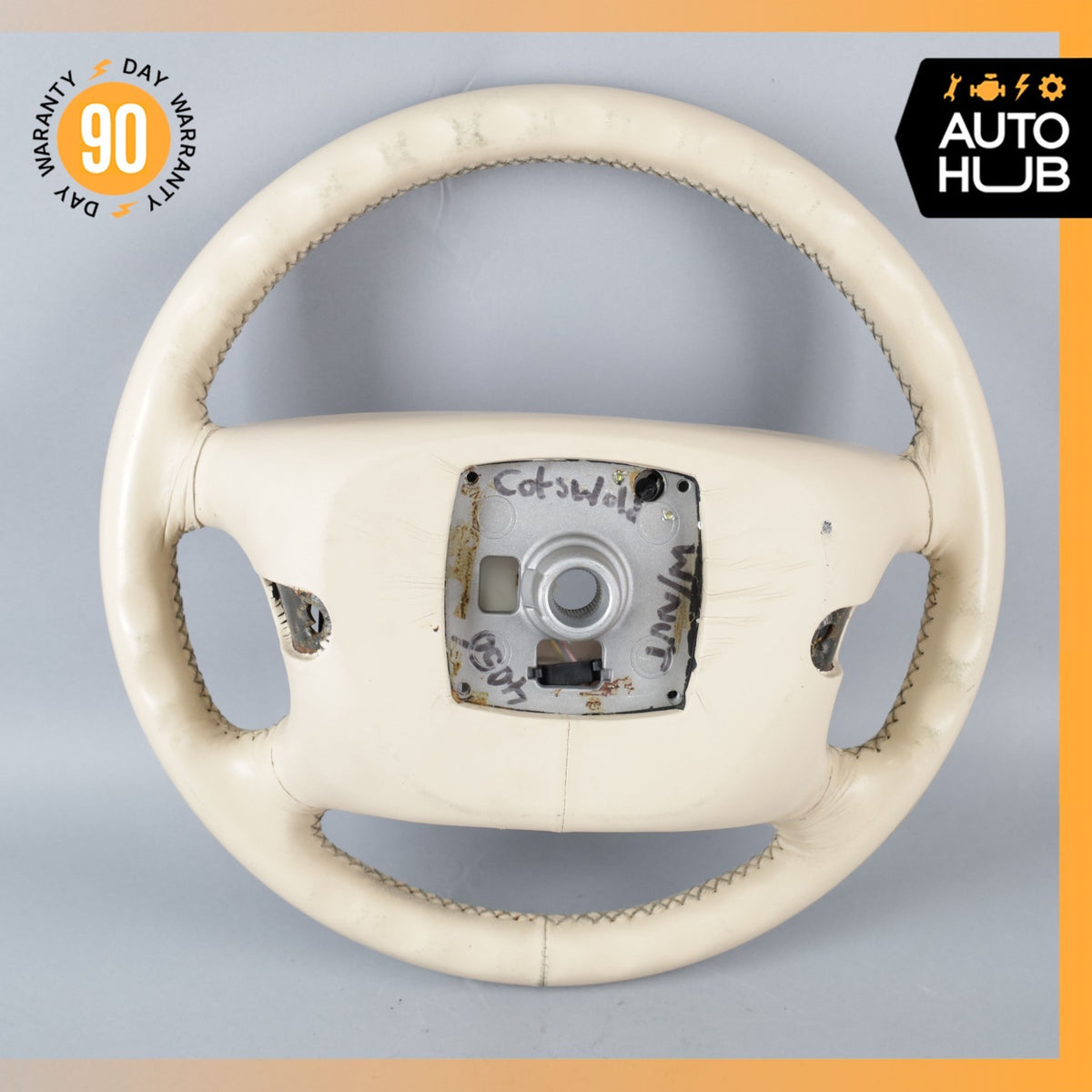 99-02 Rolls Royce Silver Seraph Steering Wheel Beige Wood PH32688PA OEM - photo 19