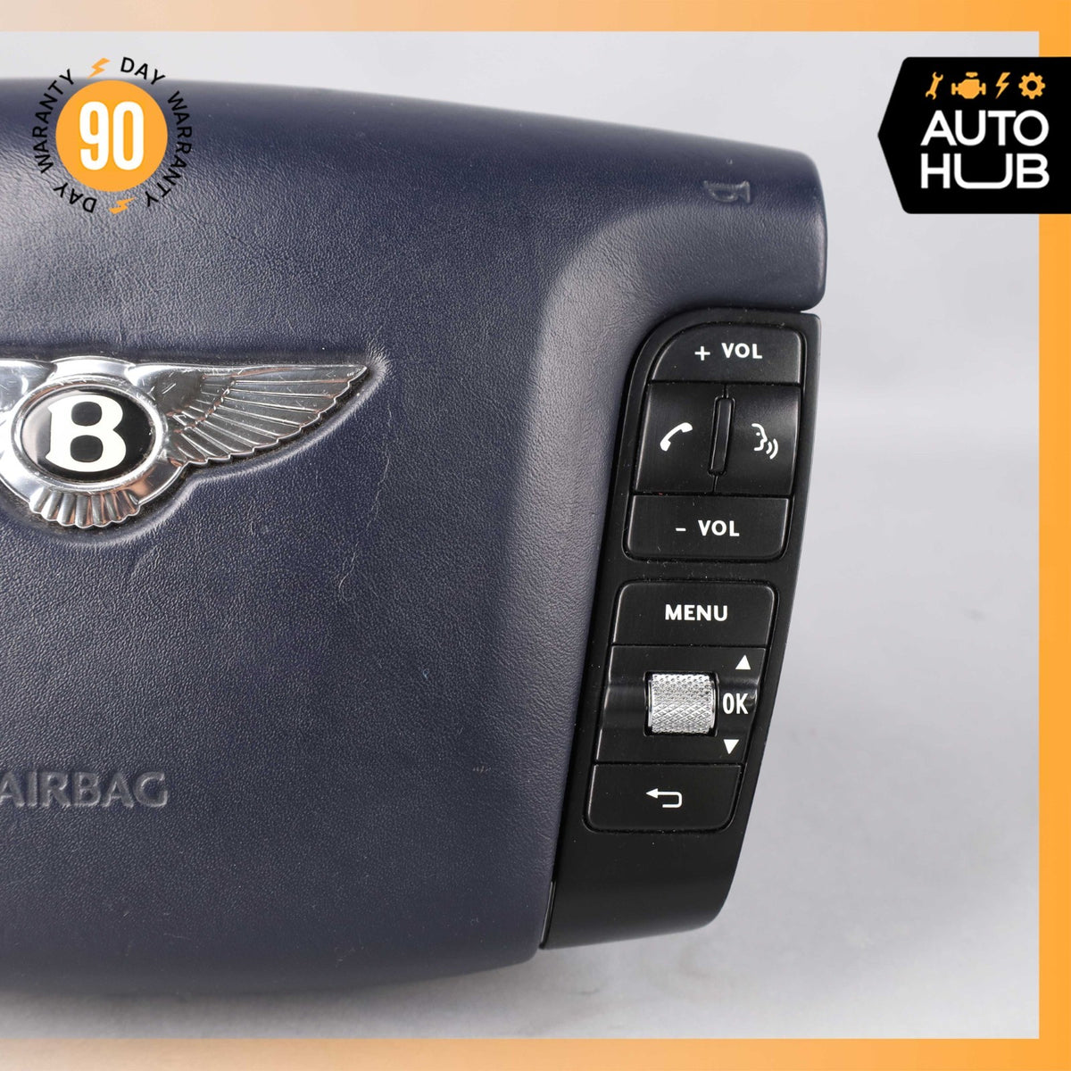 03-13 Bentley Continental Flying Spur GTC Driver Steering Wheel Airbag Blue OEM - photo 4