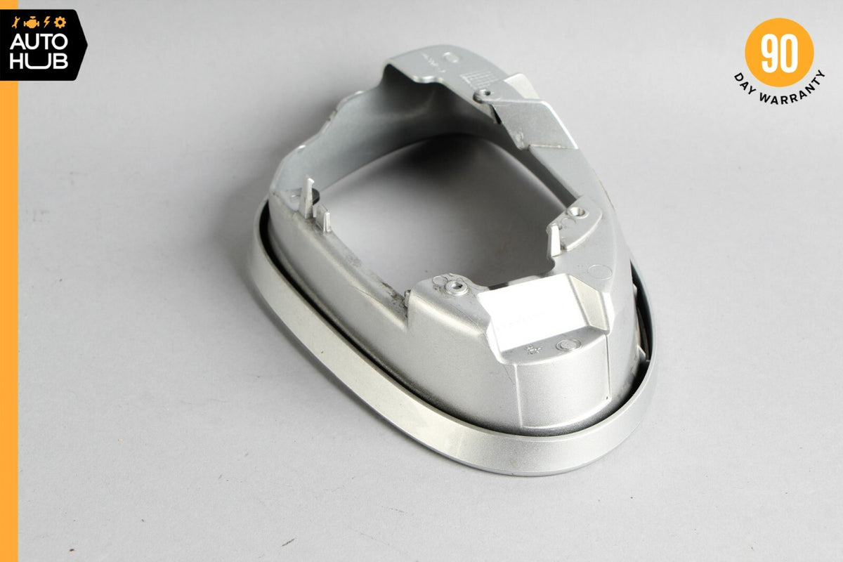 06-09 Mercedes W221 S550 CL63 Left Side Rear View Door Mirror Frame Silver OEM - photo 3