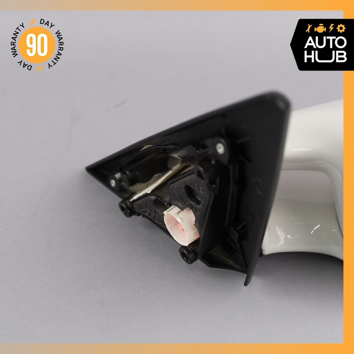 Porsche Boxster 987 911 Right Side Exterior Door Rear View Mirror White OEM 45k - photo 5