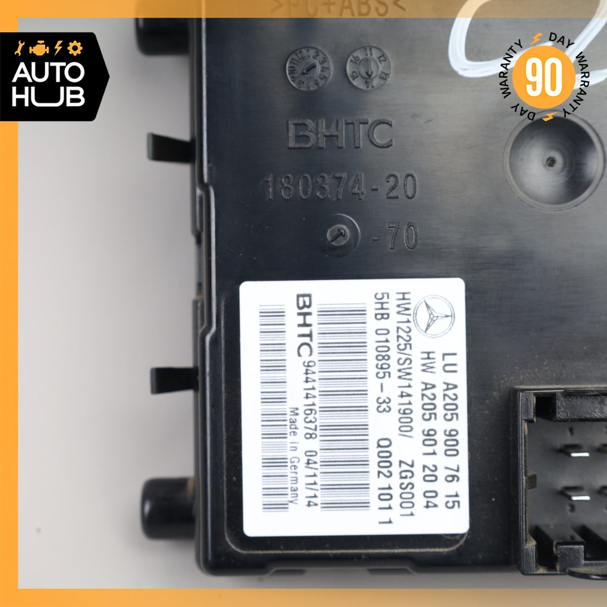 Mercedes W205 C300 AC A/C Heater Control Module 2059007615 OEM - photo 3