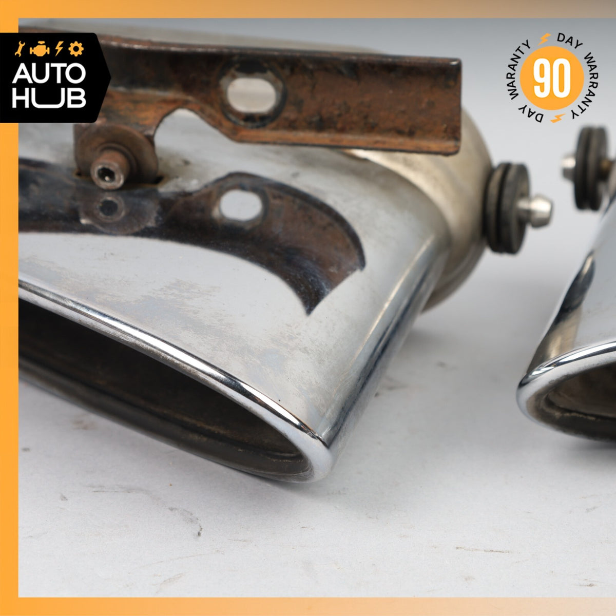 Bentley Continental Flying Spur Exhaust Muffler Tips Left & Right Set OEM 80k - photo 5