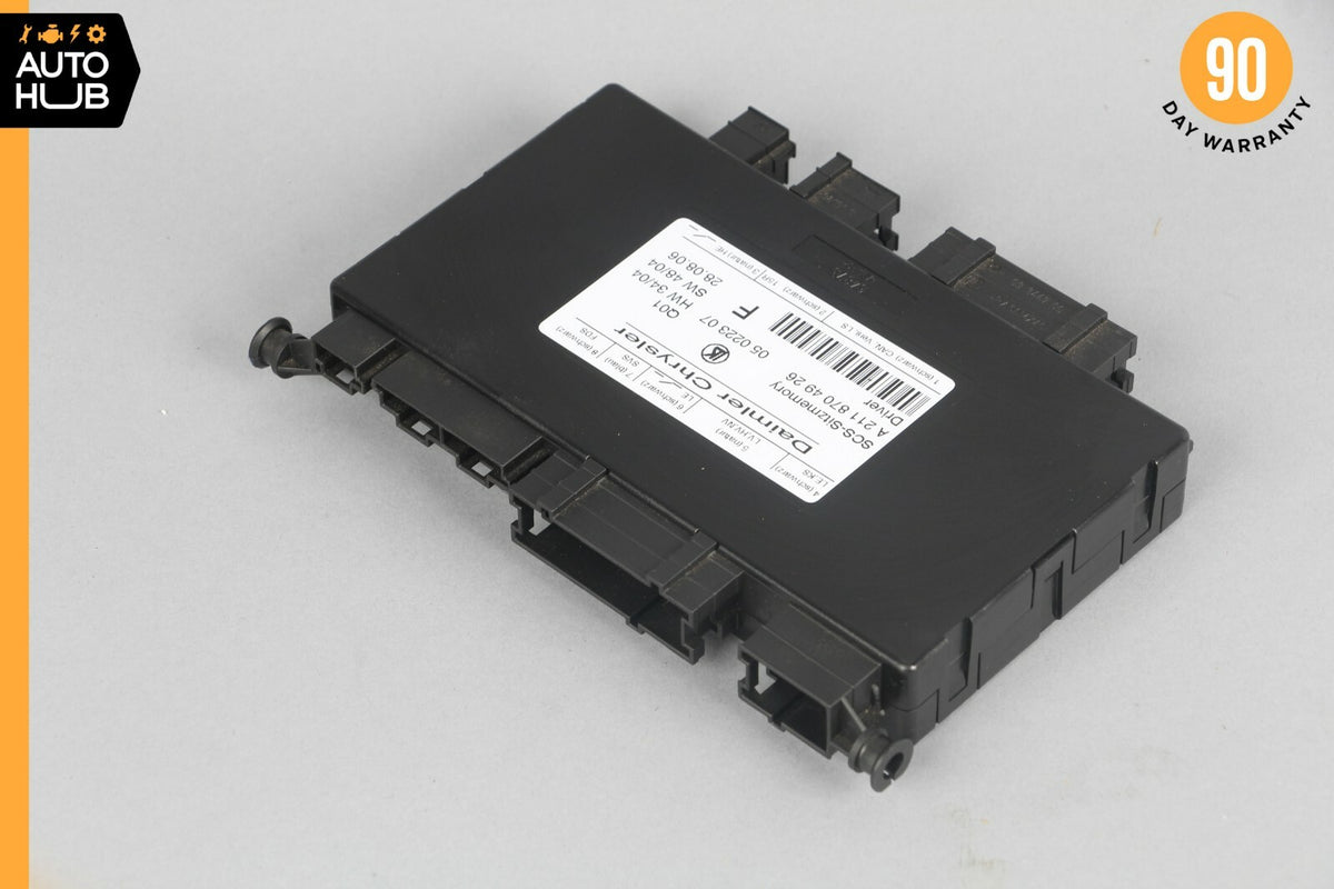 03-12 Mercedes W211 E320 GL550 Seat Control Module Front Left 2118704926 OEM - photo 3