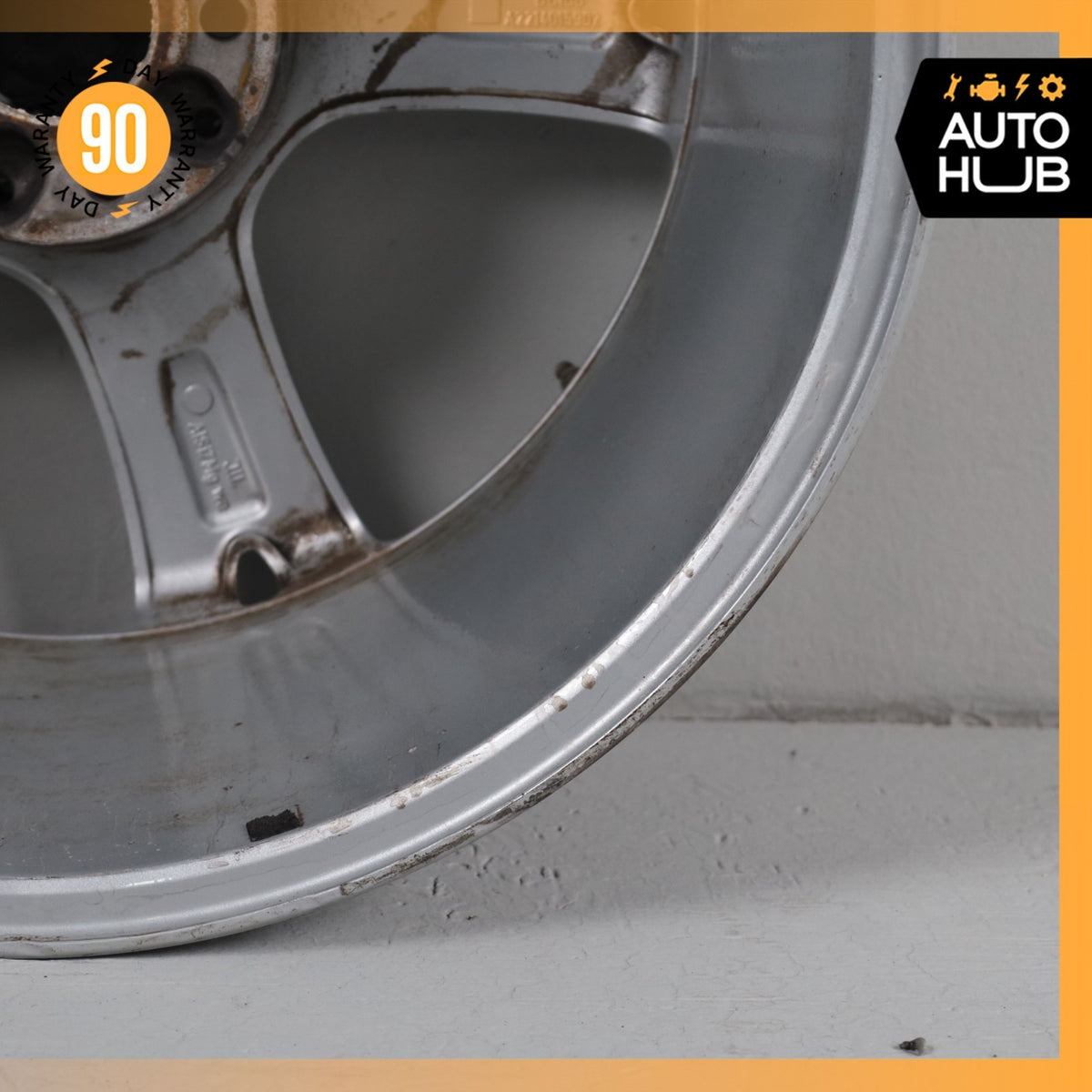 Mercedes W221 S550 CL550 S400 9.5 x 19 19" Rear Wheel Rim Silver 2214015902 OEM - photo 11