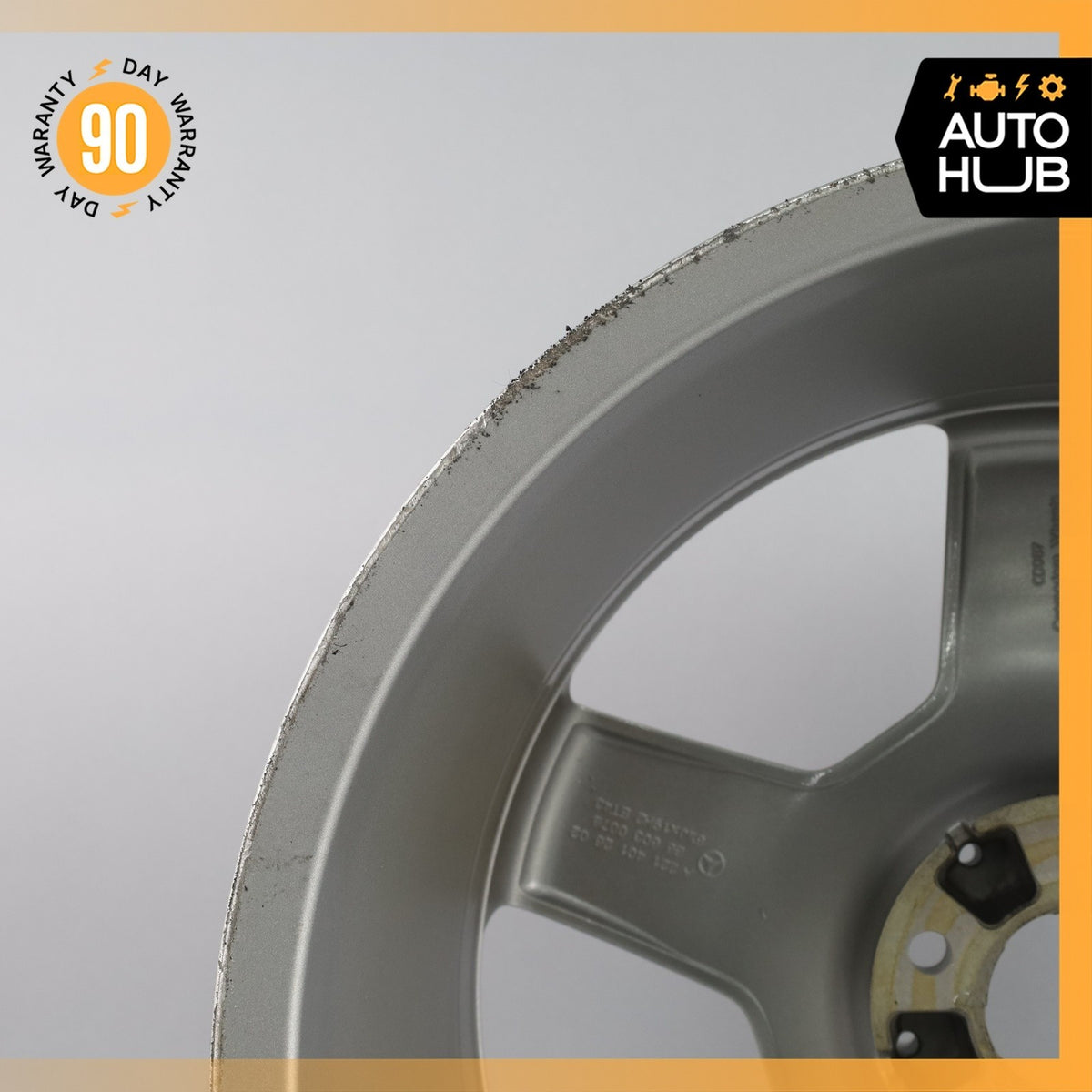 Mercedes W221 S550 CL63 AMG 8.5 x 19 19" Front Wheel Rim Polished Silver OEM - photo 10