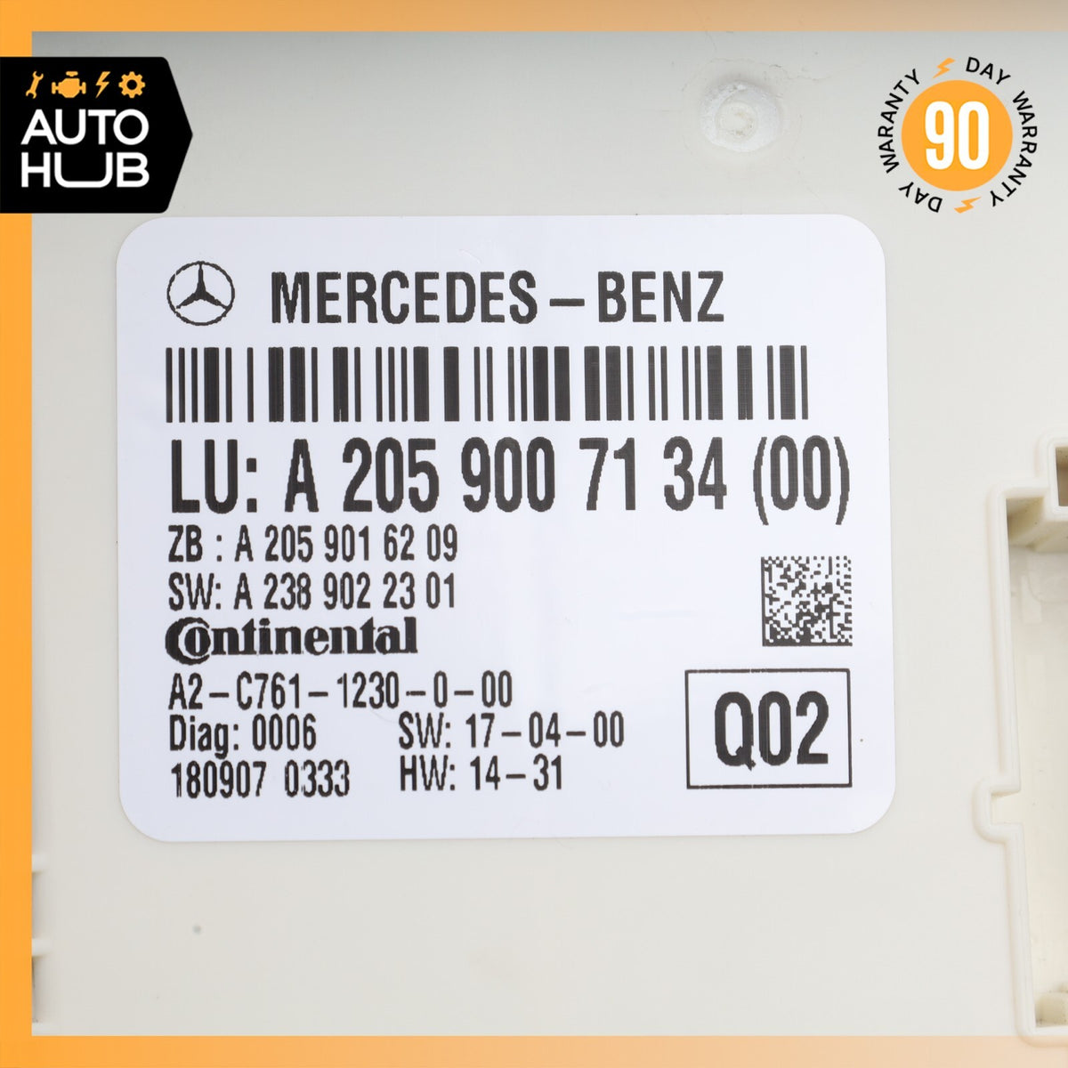 2019 Mercedes W205 C300 Window Lifter Regulator Control Module OEM 50k - photo 10