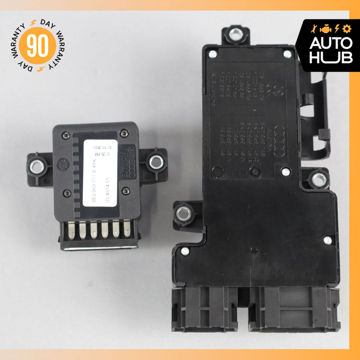 Audi C7 S6 Front Left Driver Power Seat Lumbar Control Switch Set Black OEM - photo 11