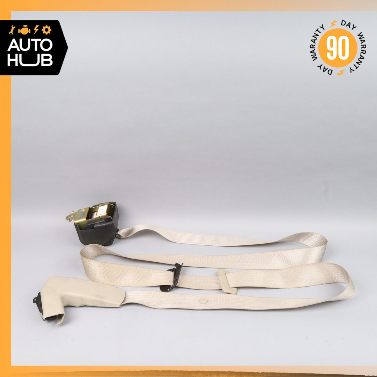 04-06 Cadillac XLR Right Side Seatbelt Seat Belt Retractor Beige 89023216 OEM - photo 7