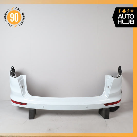 15-18 Porsche Cayenne 958 Rear Bumper Cover White OEM - photo 1