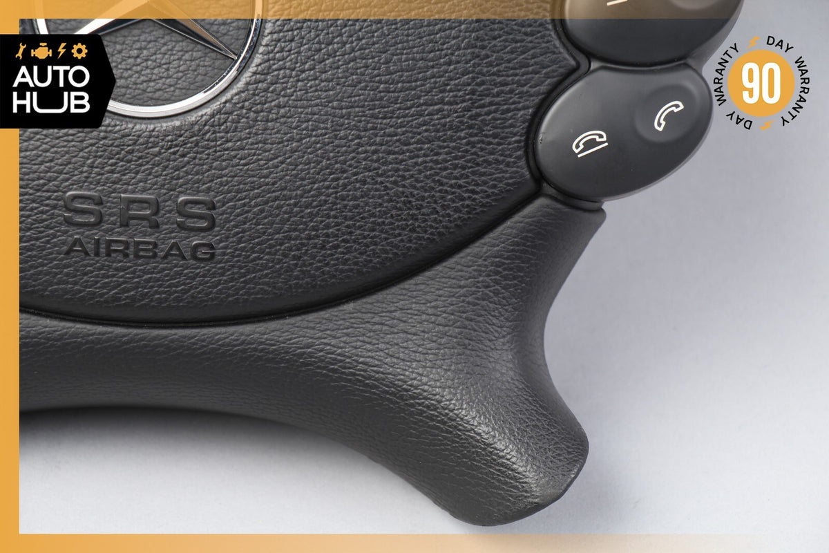 Mercedes R230 SL500 SL55 AMG CLK500 E350 Steering Wheel Airbag Air Bag Black OEM - photo 4