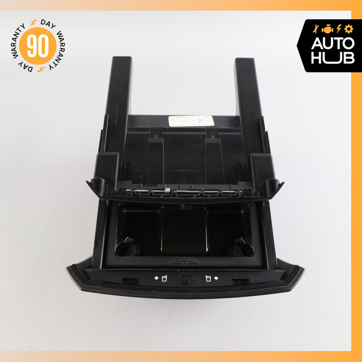 06-13 Mercedes W251 R350 R500 Rear Center Console Cup Holder / Ashtray Black OEM - photo 3