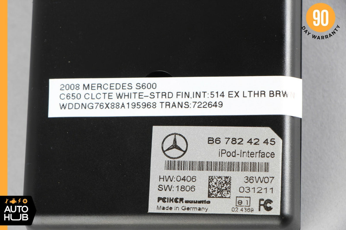 07-13 Mercedes W216 CL550 S600 S63 AMG Ipod Interface Control Module B67824245 - photo 4