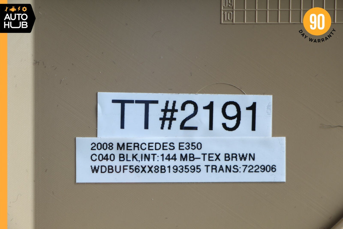 06-09 Mercedes W211 E350 E500 Right Side Dashboard Trim Cover Panel Beige OEM - photo 12