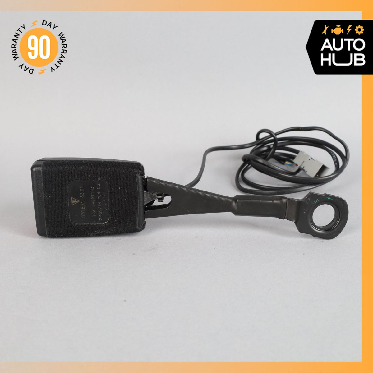 Porsche Panamera 970 Front Left Driver Side Seat Belt Buckle Black OEM - photo 7