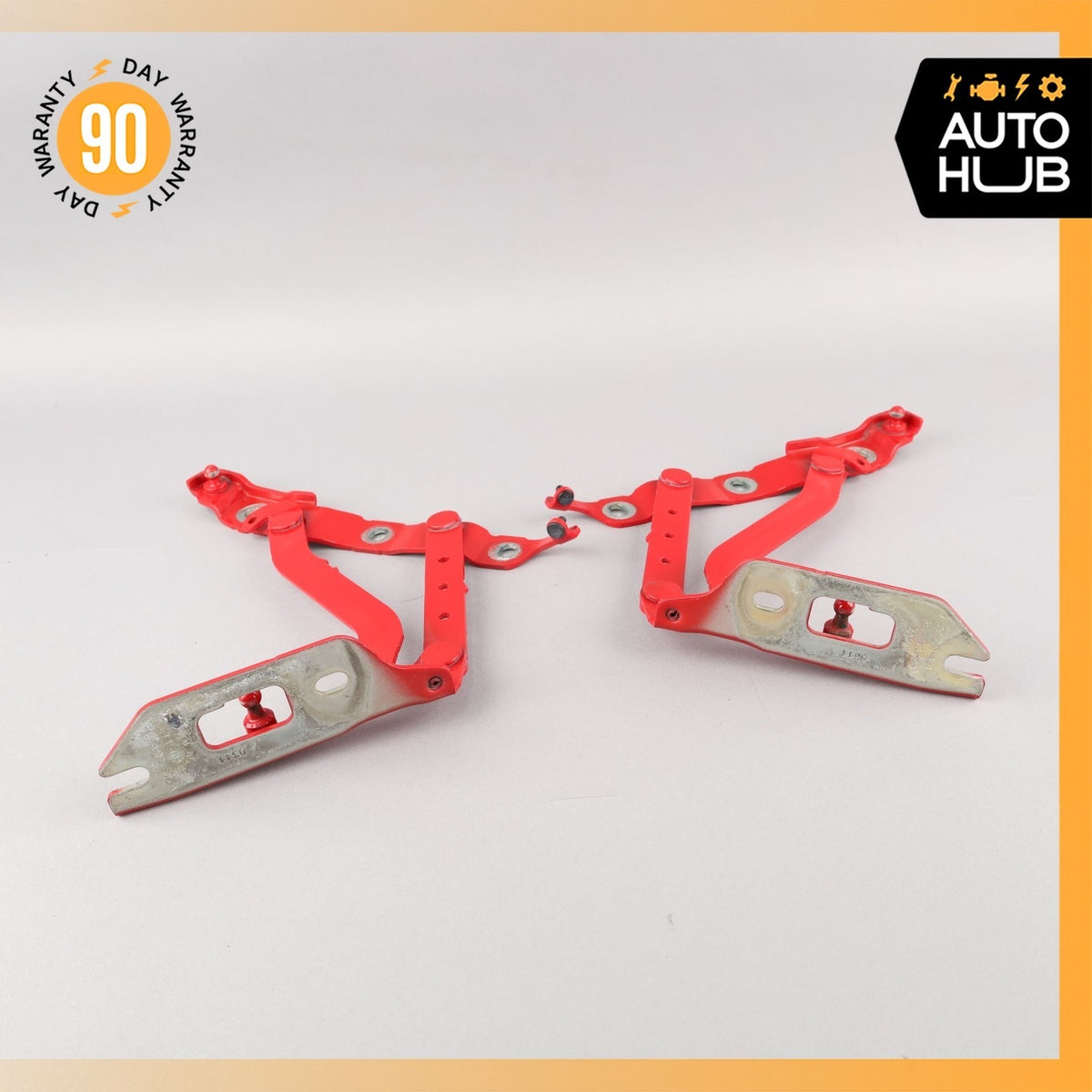 Audi A5 S5 Convertible Trunk Boot Left & Right Lid Hinge Set Red OEM - photo 4