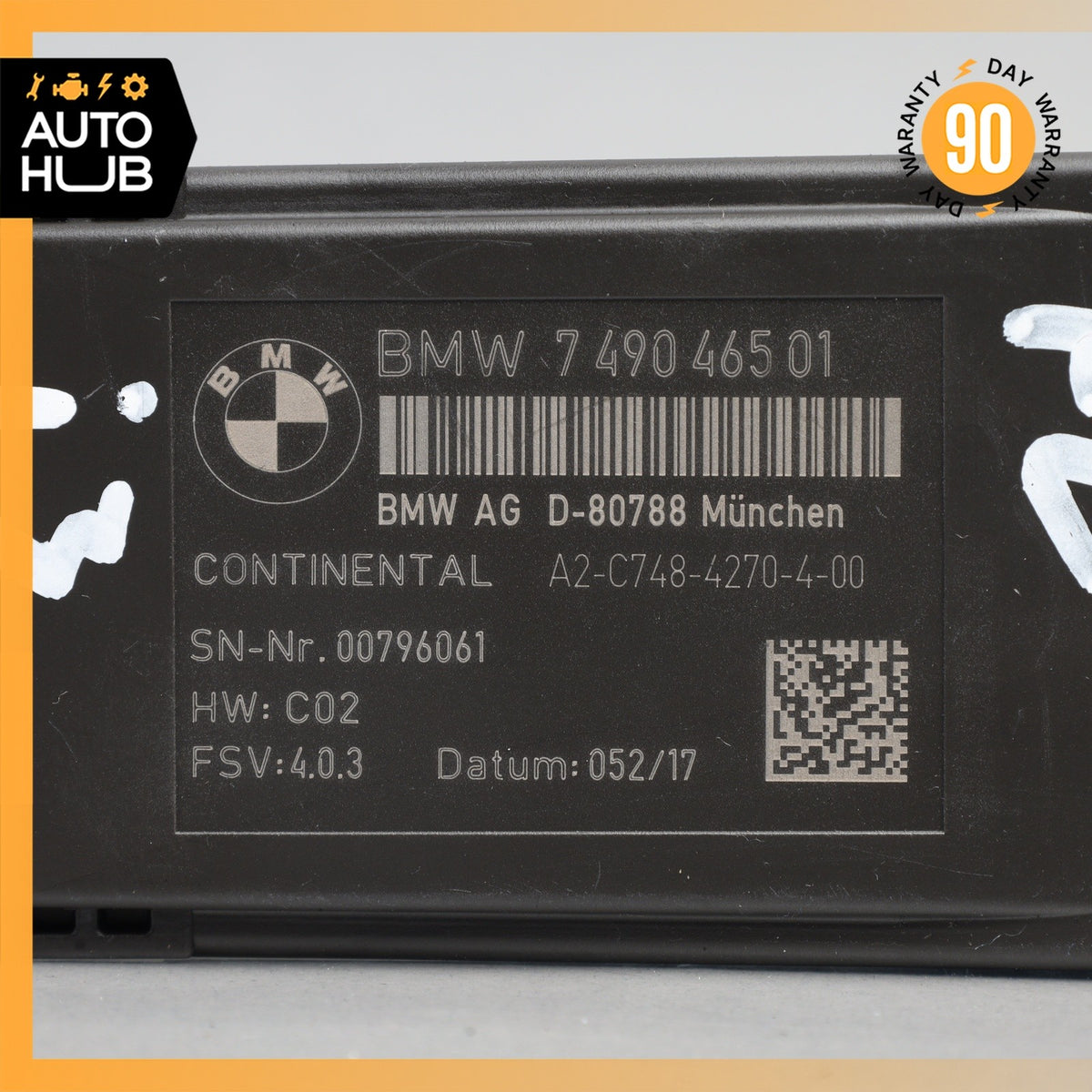 14-21 BMW i3 I01 Seat Heating Control Module 7490465 OEM 74k - photo 6