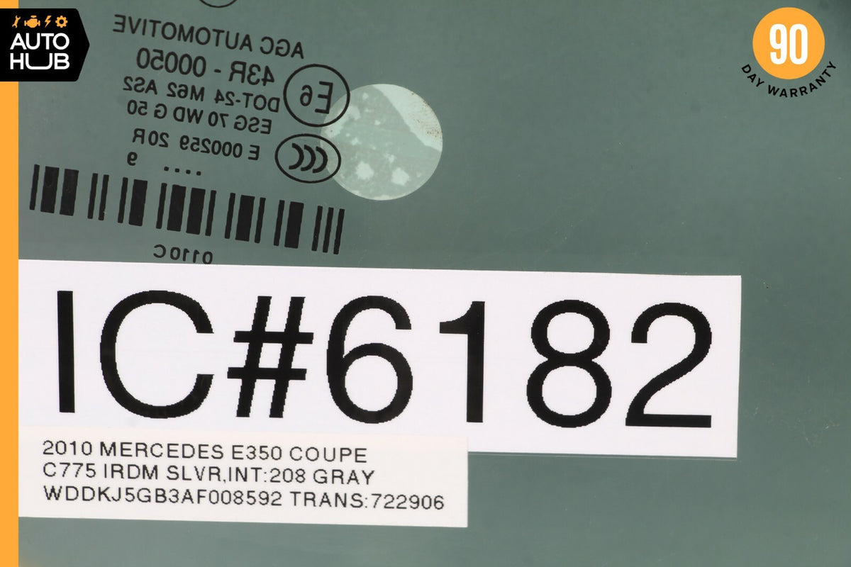 10-17 Mercedes W207 E350 E550 Coupe Front Left Driver Side Window Glass OEM - photo 12