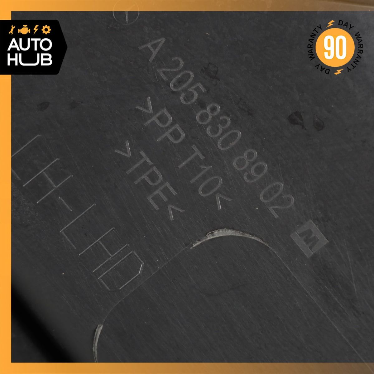 16-20 Mercedes W205 C350e C43 Left Water Baffle Cowl Engine Cover Panel OEM - photo 13