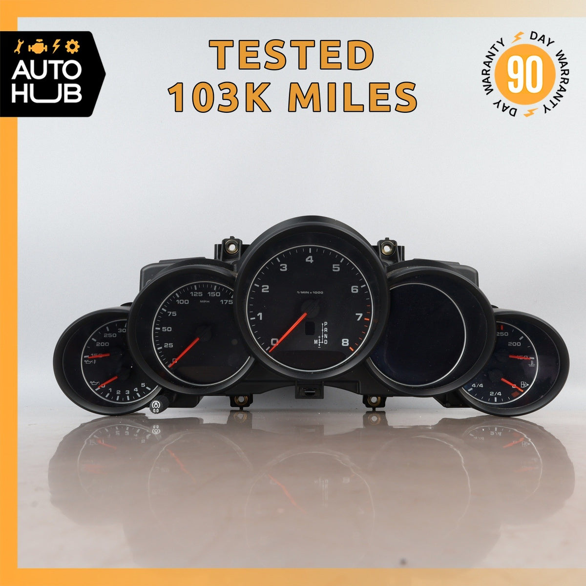 2016 Porsche Cayenne 958 3.6L VR6 Instrument Speedometer Cluster OEM 103k - photo 1