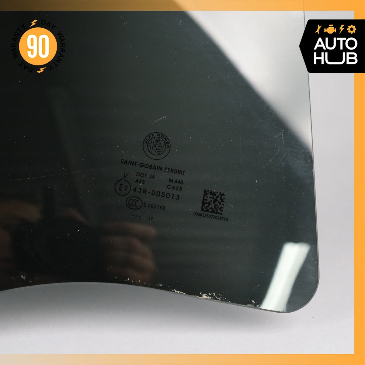17-23 Alfa Romeo 949 Stelvio Rear Left Side Door Window Glass OEM - photo 7