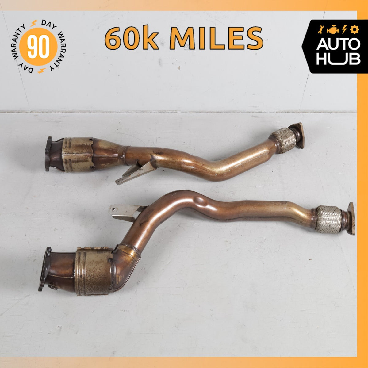 03-13 Bentley Continental GTC GT Exhaust Downpipe Left & Right Side Set OEM 60k - photo 1