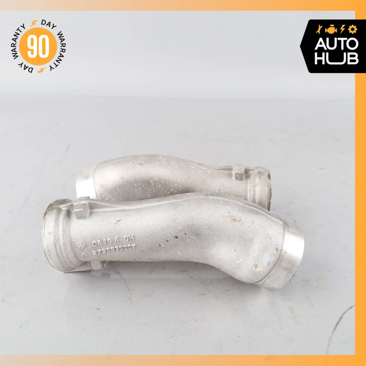 Mercedes W222 Maybach S600 Left & Right Turbo Air Intake Tube Pipe Duct Set OEM - photo 3