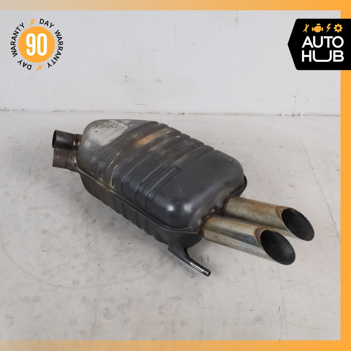 96-99 Mercedes W140 CL600 S600 Coupe Exhaust Muffler OEM 63k - photo 1