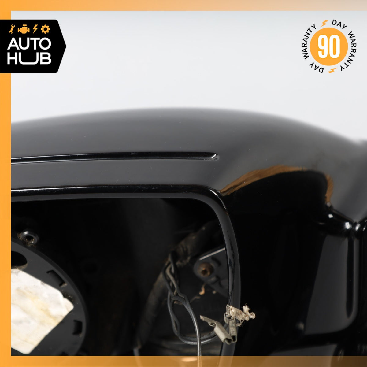 04-08 Mercedes R230 SL550 SL500 SL55 Left Side Rear View Door Mirror Black OEM - photo 13