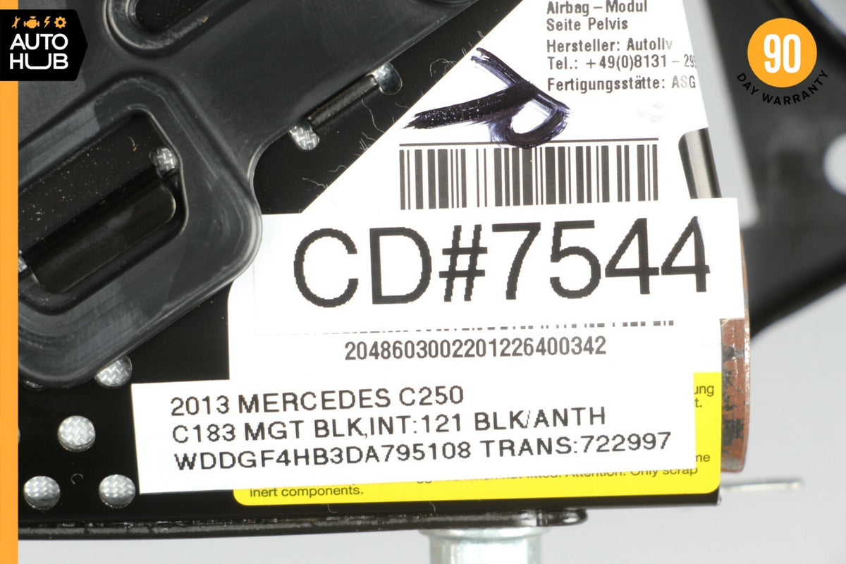 08-15 Mercedes W204 C250 GLK350 Right Side Lower Seat Airbag Air Bag Black OEM - photo 7