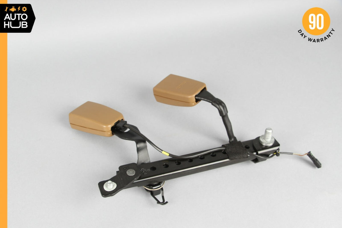 07-09 Mercedes W221 S550 S450 S600 Rear Right Side Seat Belt Buckle Brown OEM - photo 10