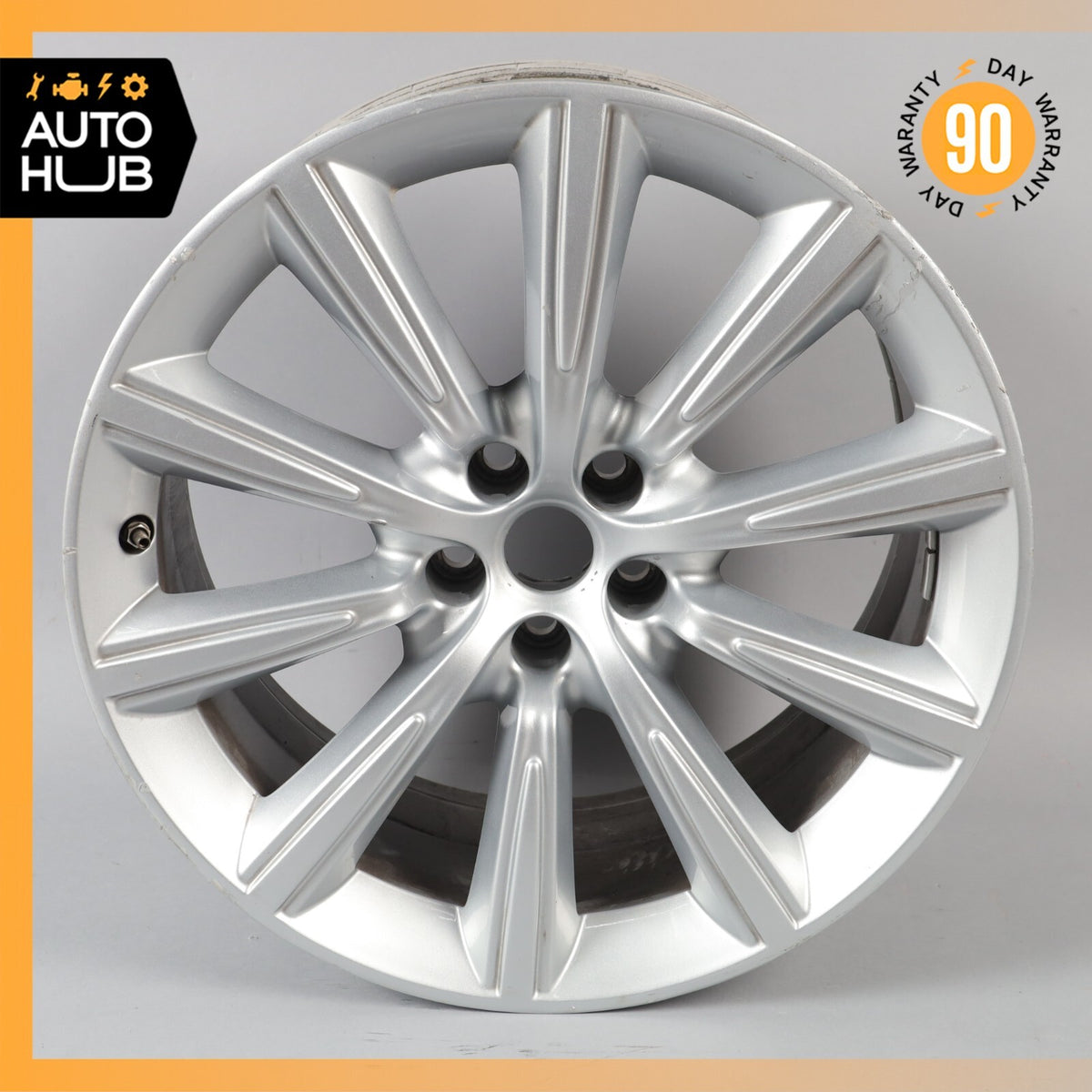 14-24 Jaguar X152 F-Type 9.5 x 19 19" Rear Wheel Rim Silver EX5M1007SA OEM - photo 2