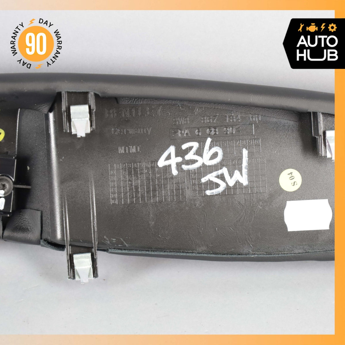 12-17 Bentley Continental GT Rear Right Interior Door Panel Armrest OEM 73k - photo 21