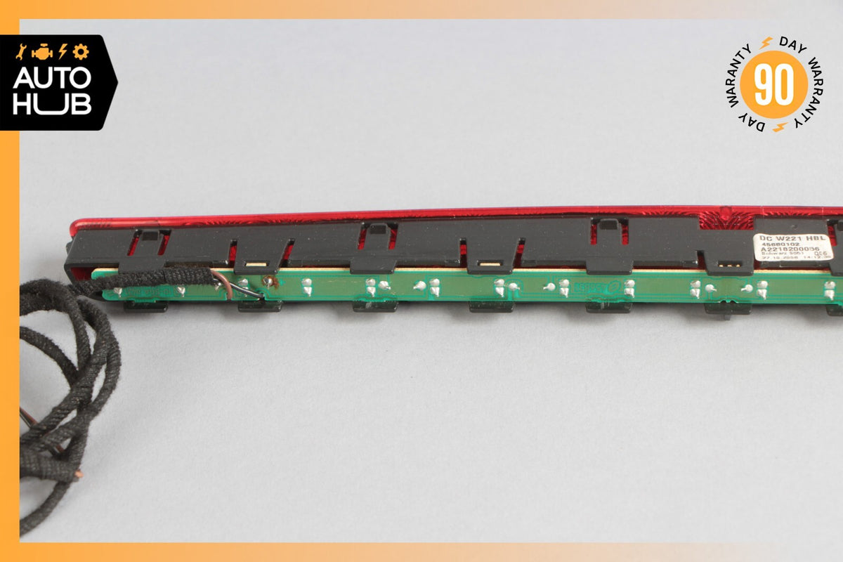07-14 Mercedes W221 S600 CL550 S400 Rear 3RD Third Brake Stop Light Black OEM - photo 10