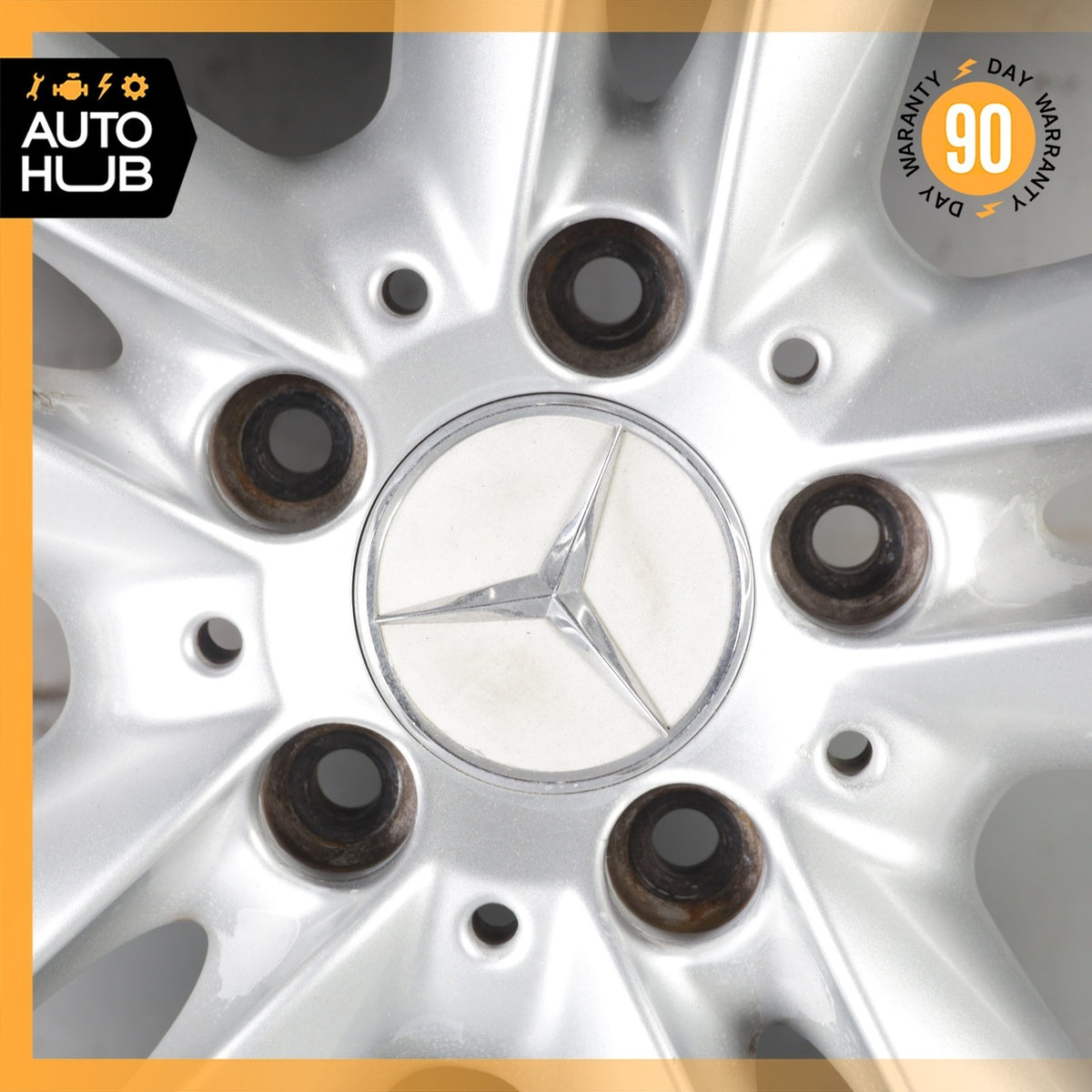 Mercedes W209 CLK350 SLK350 7.5 x 17 17" Front Wheel Rim Silver 2094014102 OEM - photo 6
