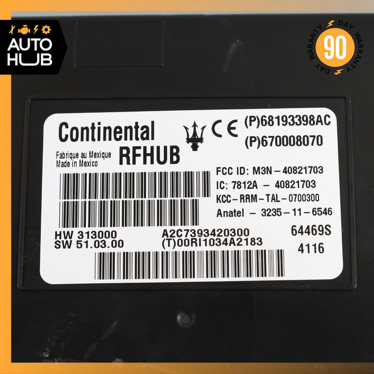 14-17 Maserati Ghibli M157 Keyless Entry RF Hub Control Module ECU OEM - photo 7