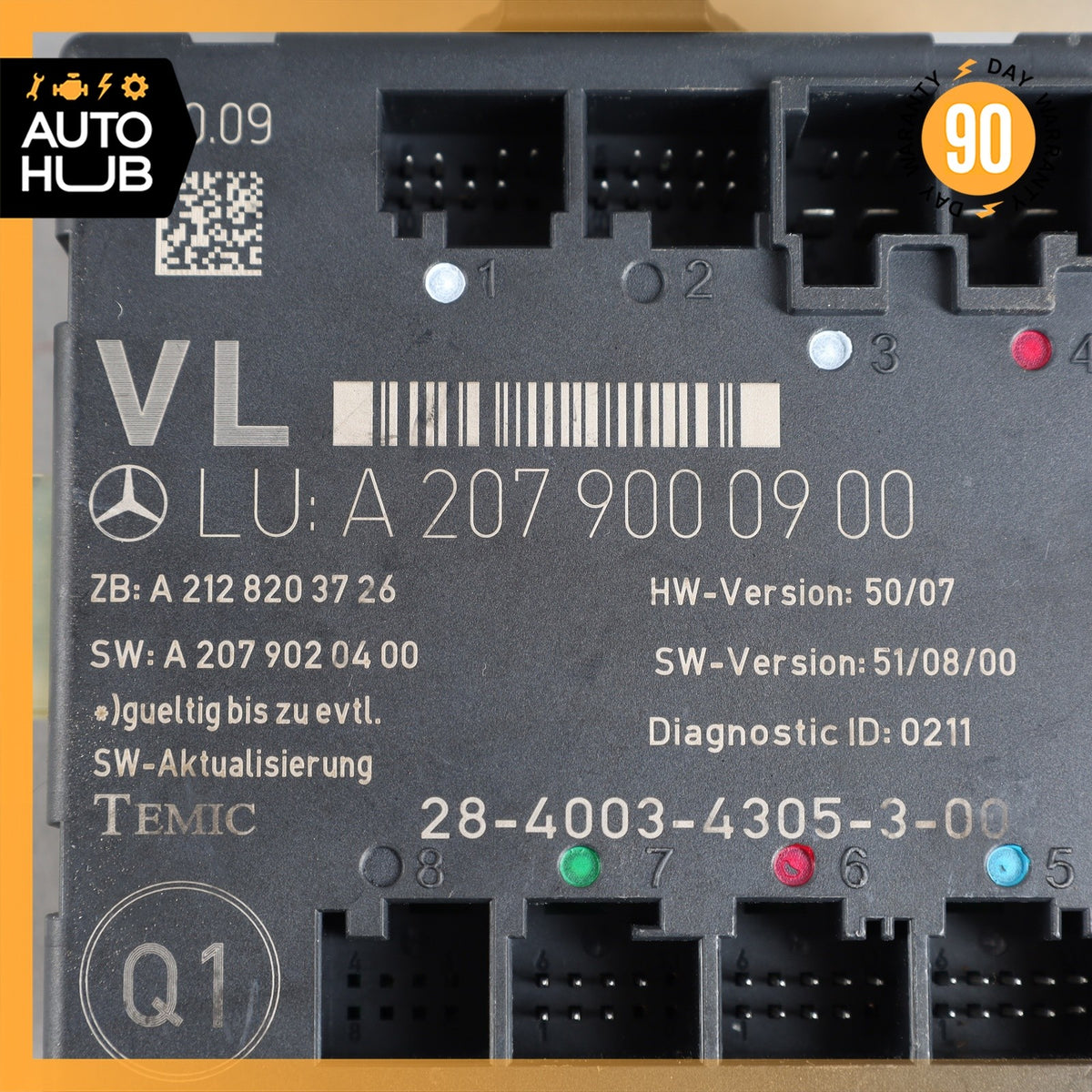 08-18 Mercedes W207 E550 Front Left Driver Side Door Control Module OEM - photo 8