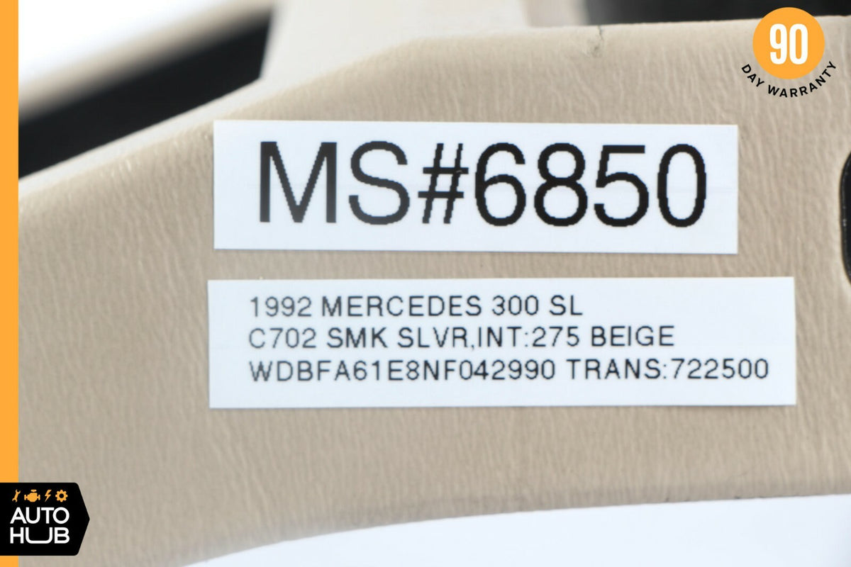 90-02 Mercedes R129 SL500 SL600 Upper Center Console Trim Beige OEM - photo 10