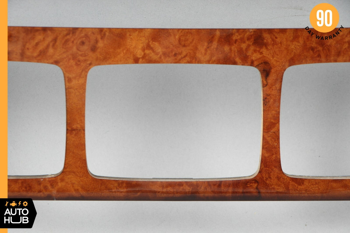 00-06 Mercedes W220 S55 AMG S600 CL500 A/C Heater Climate Control Wood Trim OEM - photo 3