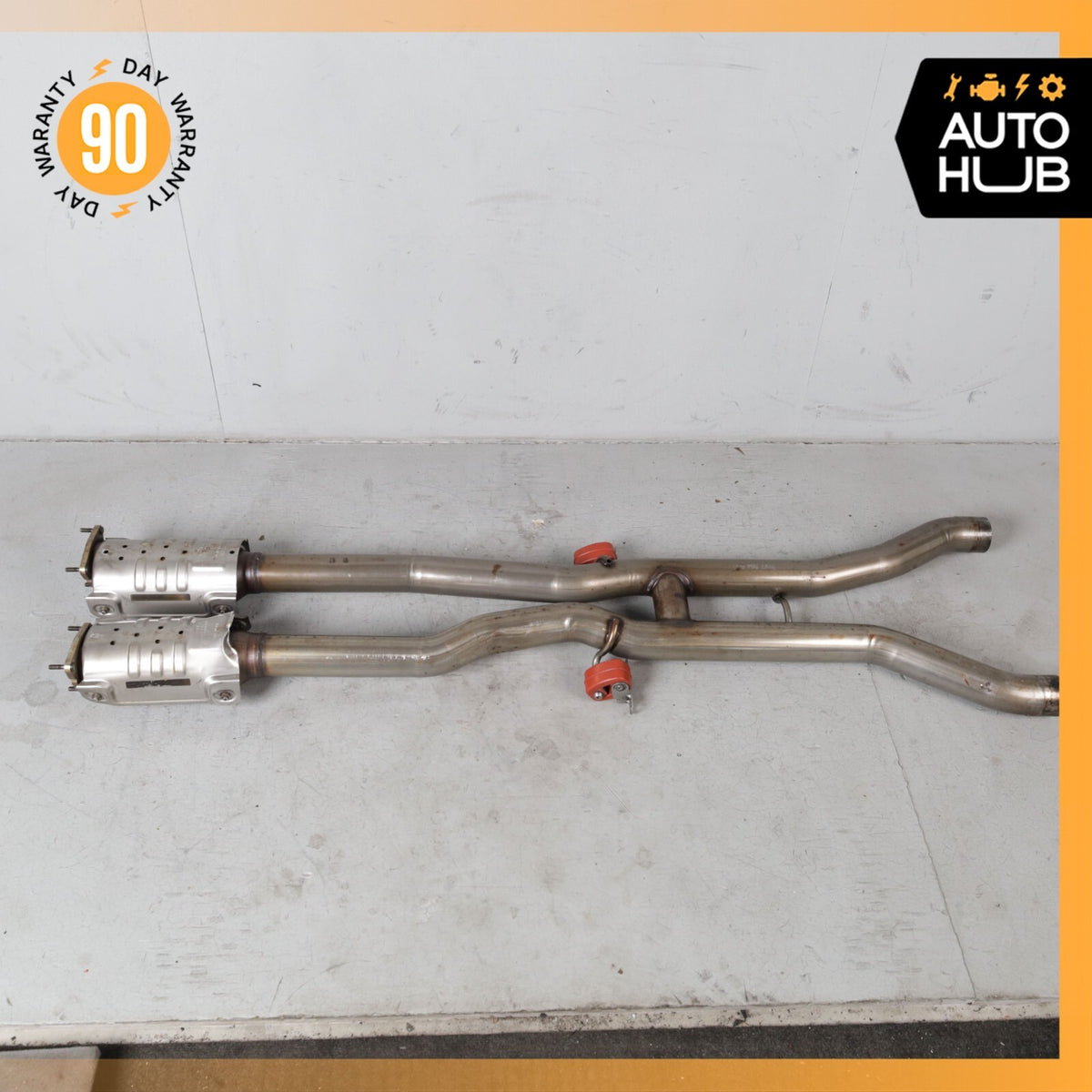 Bentley Continental GT 6.0L Middle Exhaust Downpipe Left & Right Side OEM - photo 6