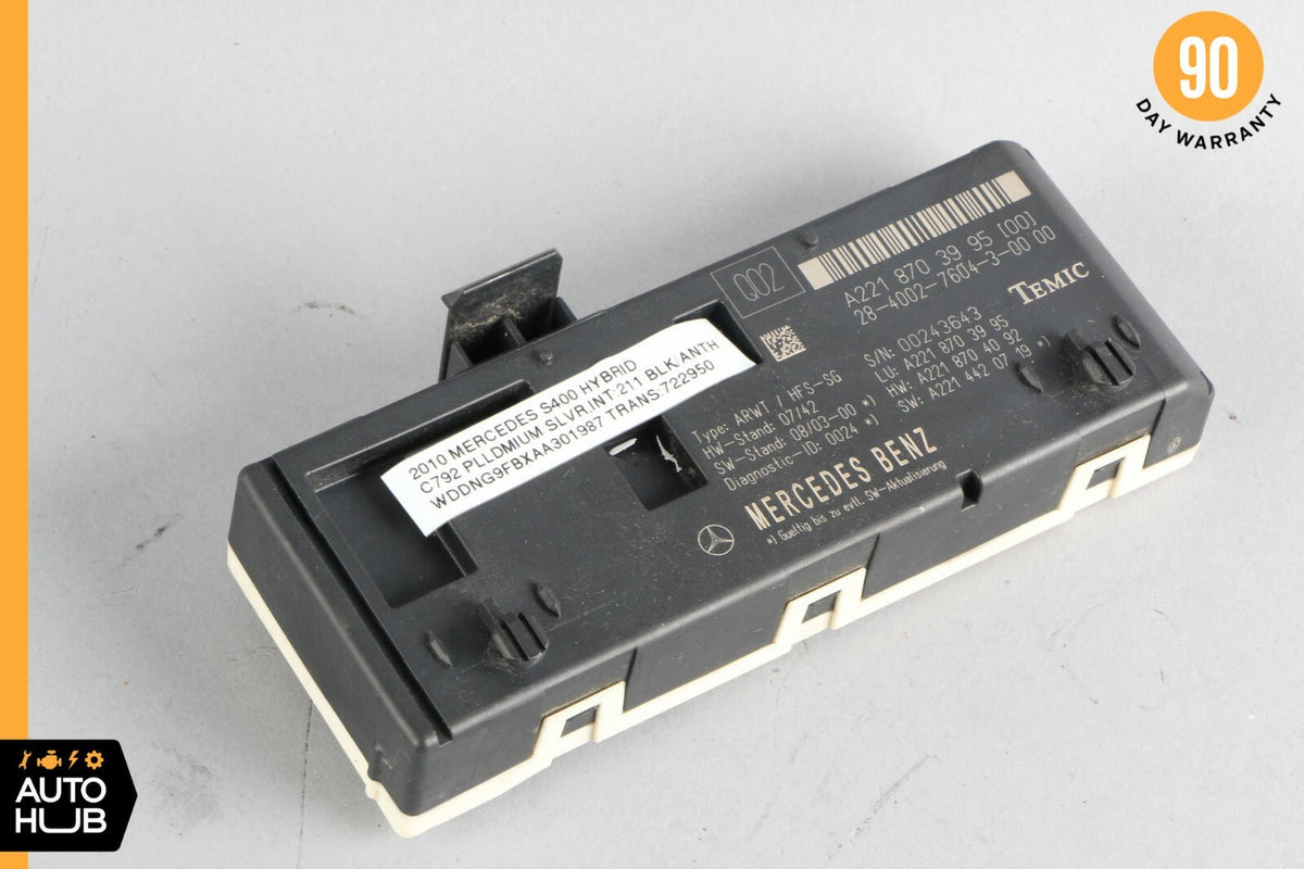 07-14 Mercedes W221 CL550 S550 Trunk Release Remote Open Close Module Unit OEM - photo 1