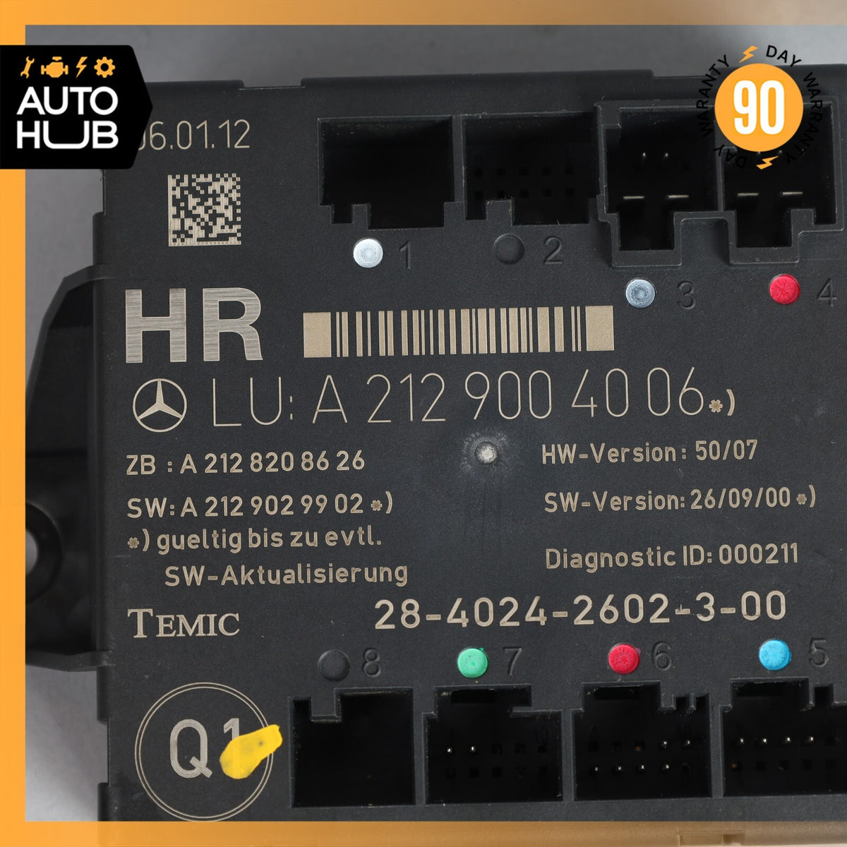 08-18 Mercedes W204 C300 C350 GLK350 Rear Right Side Door Control Module OEM - photo 7