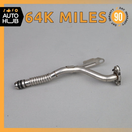 15-18 Mercedes W205 C63 Engine Turbocharger Oil Return Line OEM - photo 1