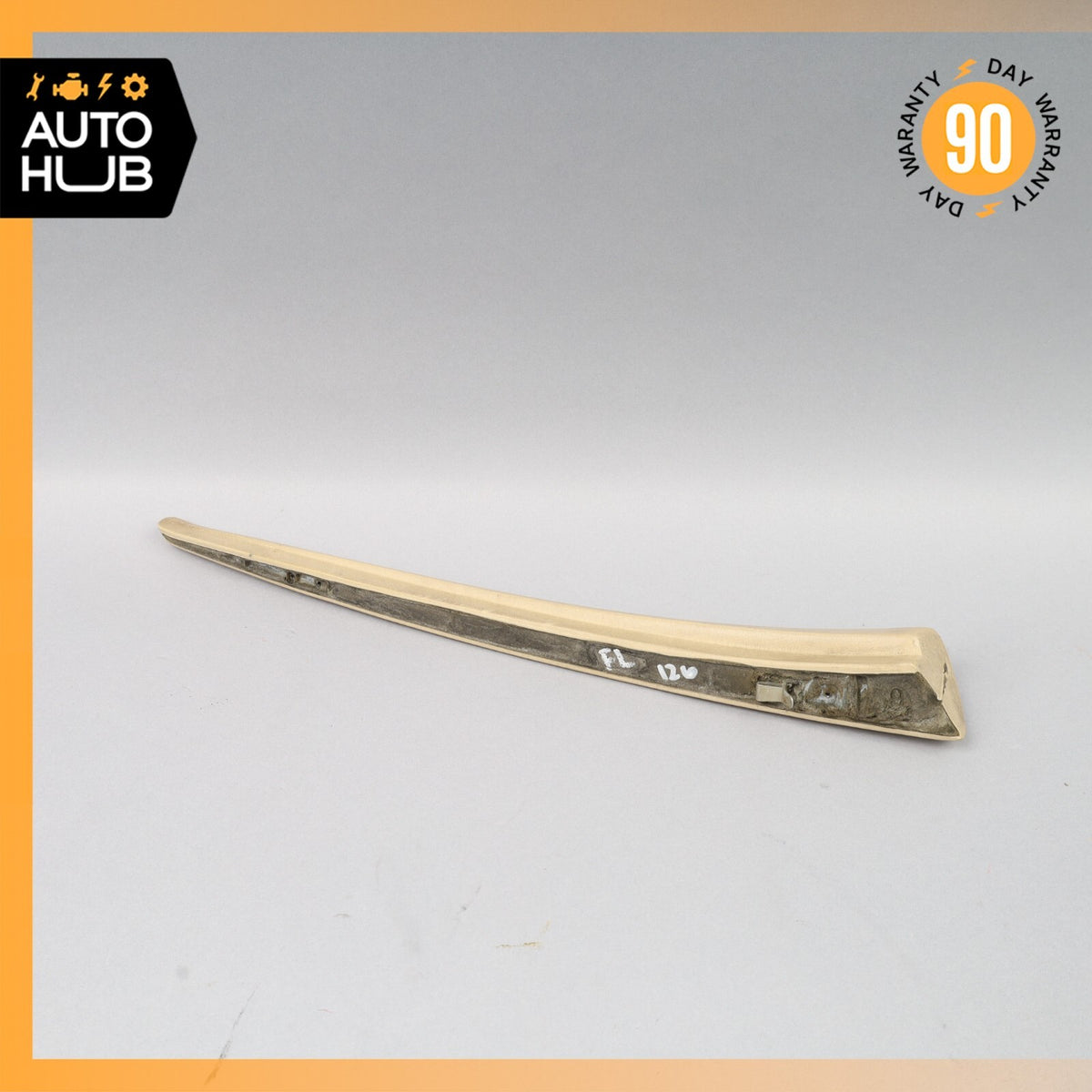 Mercedes W126 420SEL Front Left Door Window Panel Trim Beige OEM - photo 9