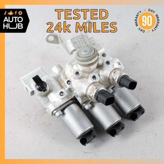 17-19 Porsche 991 911 C4S Front Suspension Self Leveling Valve Block OEM 24k - photo 1
