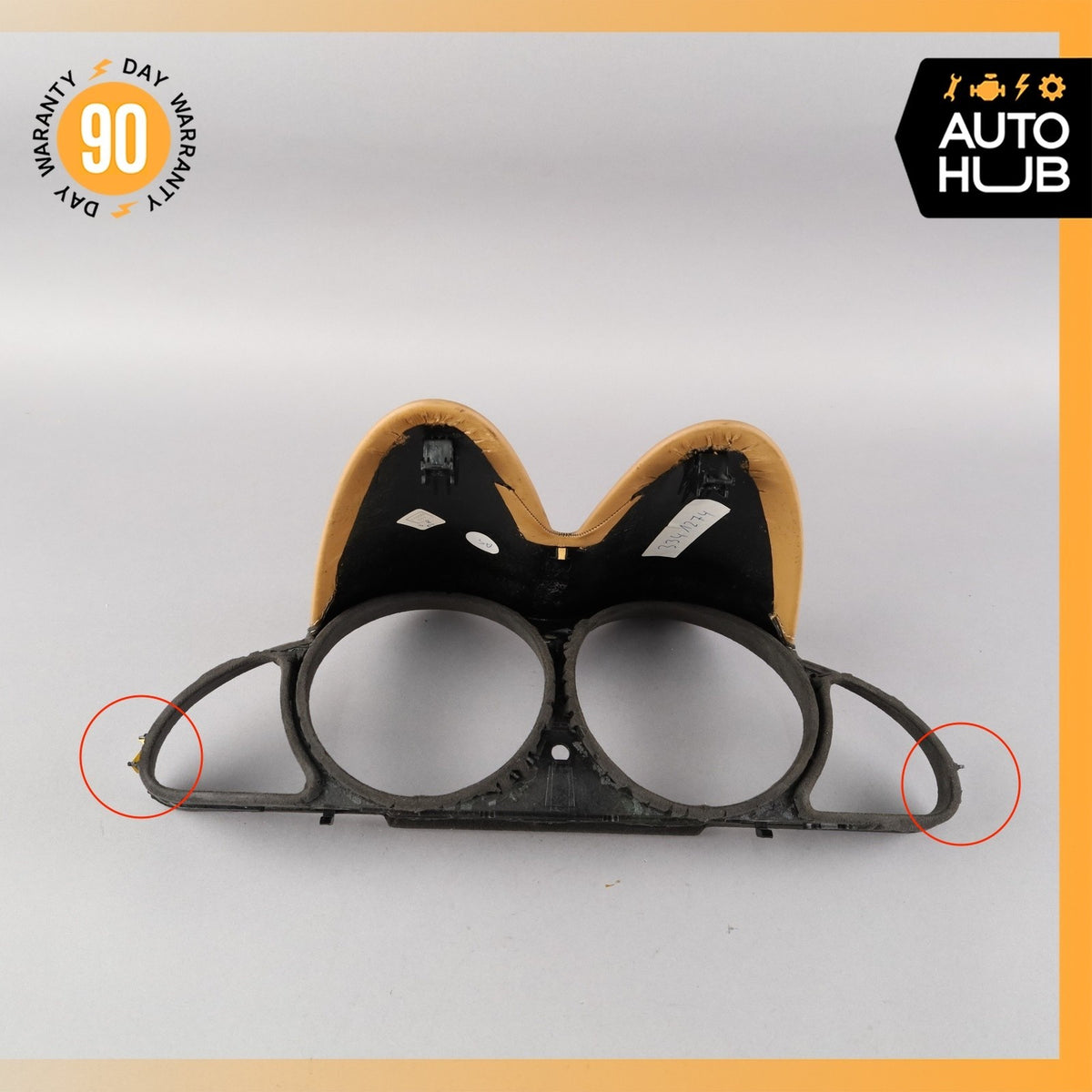 03-06 Mercedes R230 SL500 Instrument Cluster Speedometer Trim Suede Designo OEM - photo 7